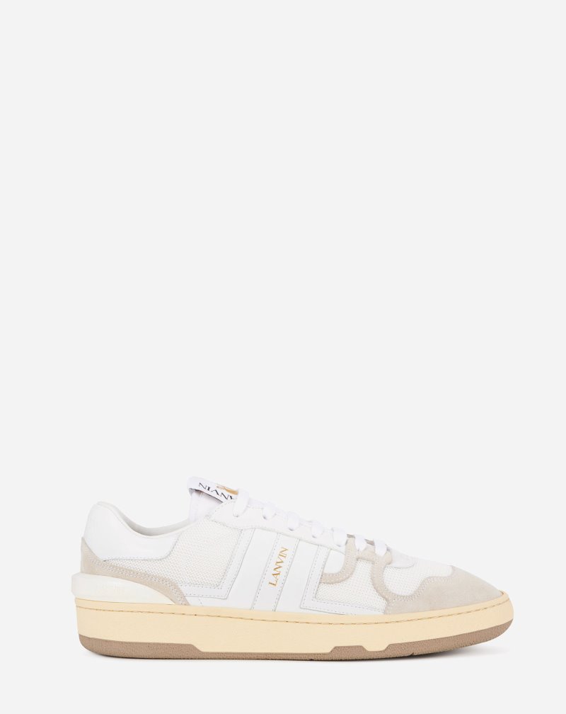 Lanvin Leather Clay Low-top Sneakers Sneakers Herr Vita | EL14-6334B8
