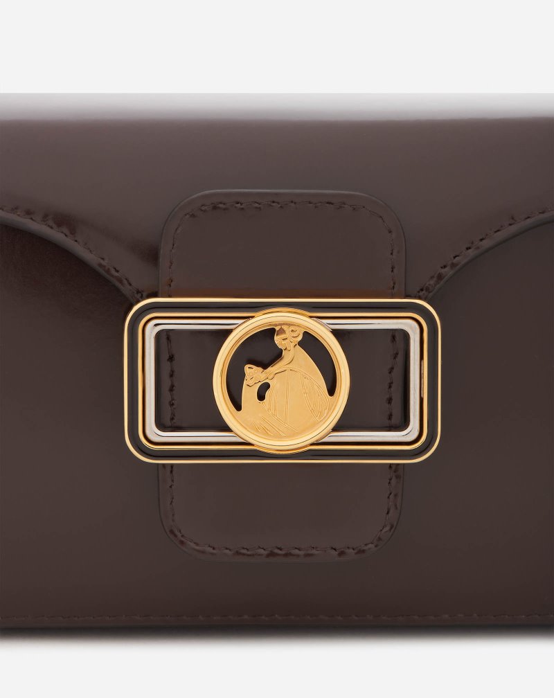 Lanvin Leather Nano Pencil Bag Väskor Dam Kaffe | ZU04-7294W9