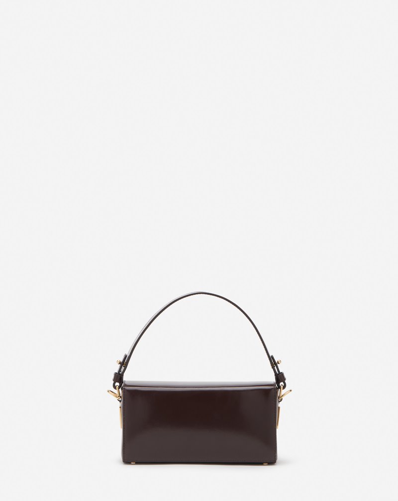 Lanvin Leather Nano Pencil Bag Väskor Dam Kaffe | ZU04-7294W9