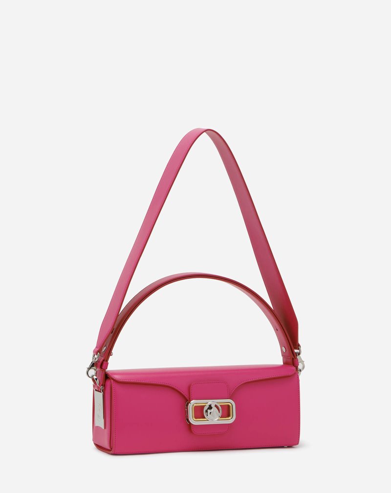 Lanvin Leather Pencil Bag Mm Väskor Dam Rosa | IG36-1776G5