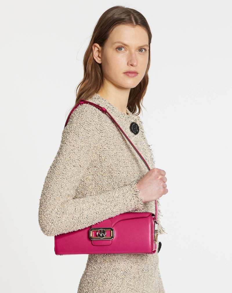 Lanvin Leather Pencil Bag Mm Väskor Dam Rosa | IG36-1776G5