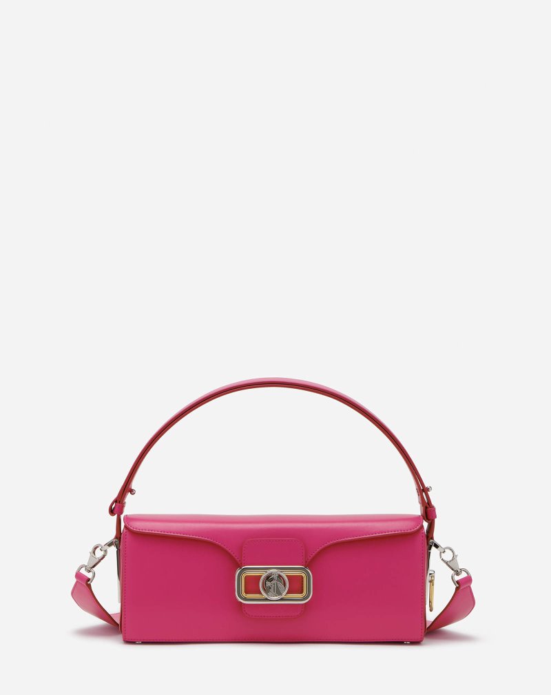 Lanvin Leather Pencil Bag Mm Väskor Dam Rosa | IG36-1776G5
