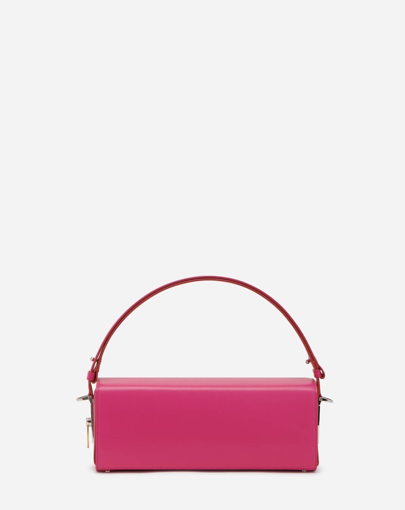 Lanvin Leather Pencil Bag Mm Väskor Dam Rosa | DY66-5096I6