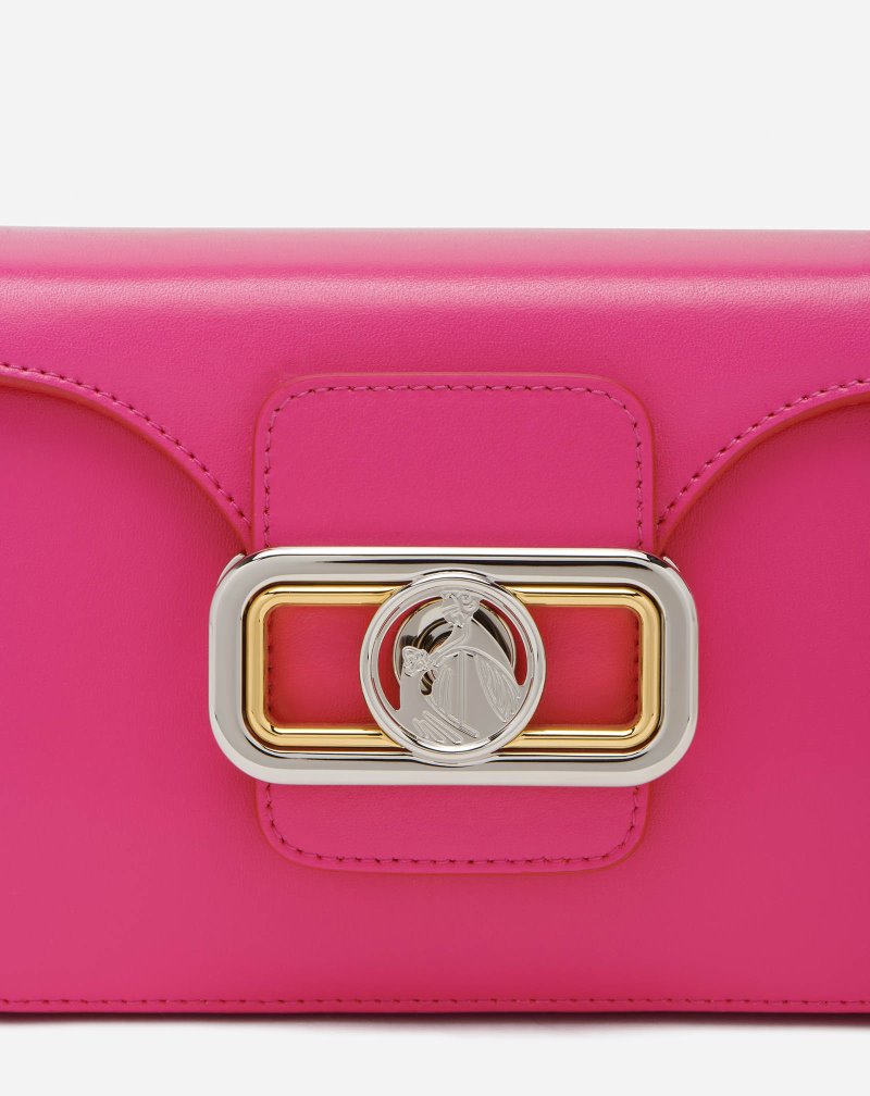 Lanvin Leather Pencil Bag Mm Väskor Dam Rosa | DY66-5096I6