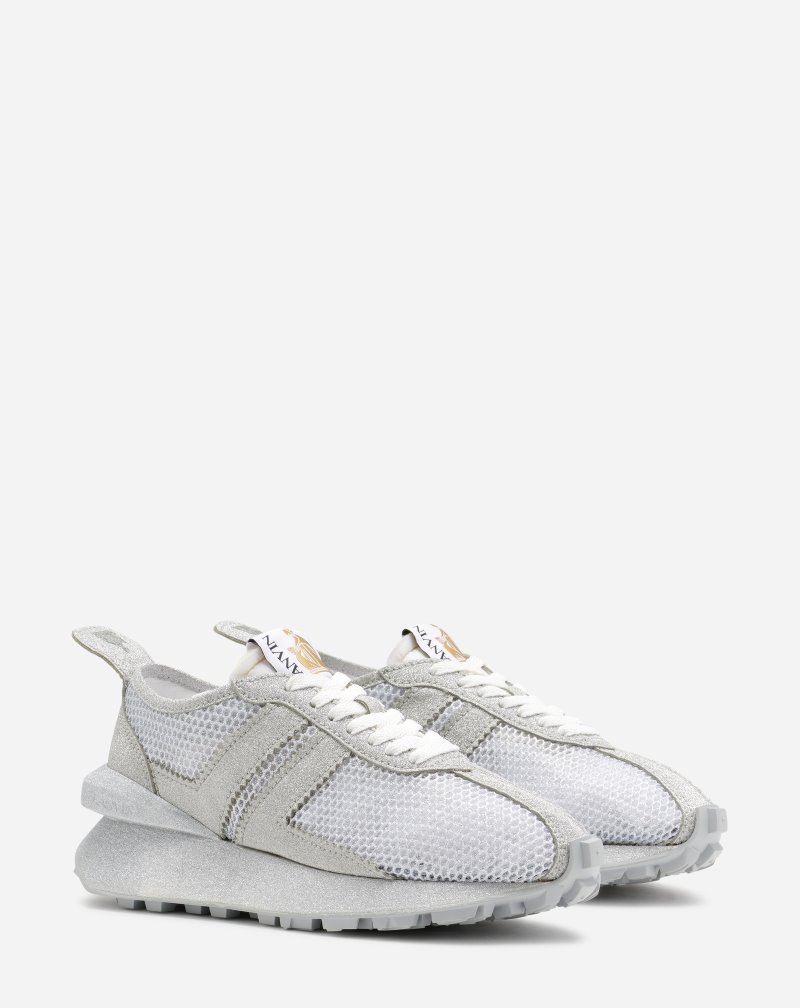 Lanvin Mesh Bumpr Sneakers Sneakers Dam Silver | RE72-3542O6