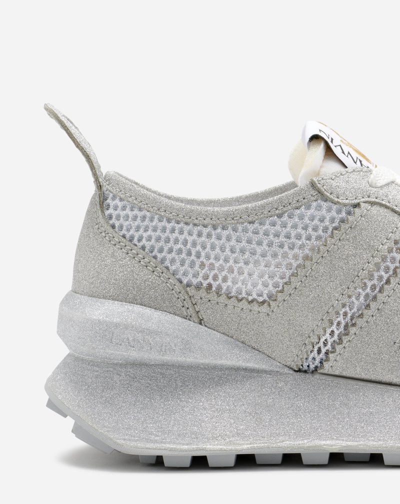 Lanvin Mesh Bumpr Sneakers Sneakers Dam Silver | RE72-3542O6