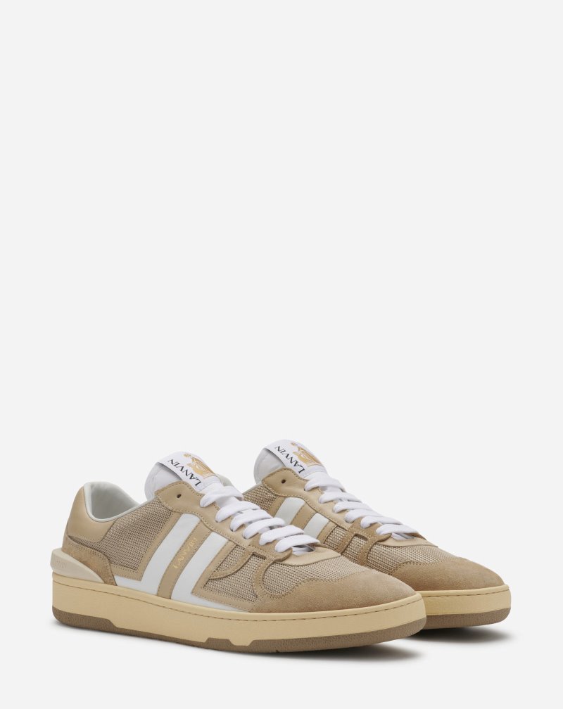 Lanvin Mesh Clay Sneakers Sneakers Herr Beige Vita | VU70-0190P5