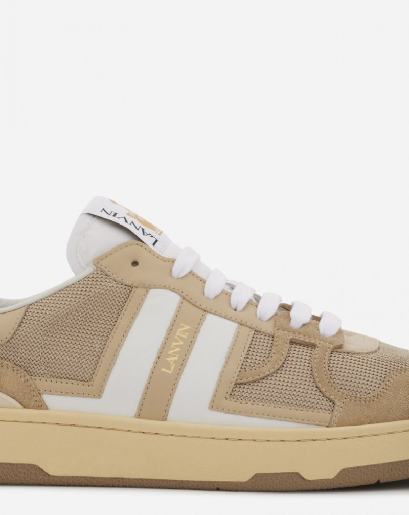Lanvin Mesh Clay Sneakers Sneakers Herr Beige Vita | VU70-0190P5