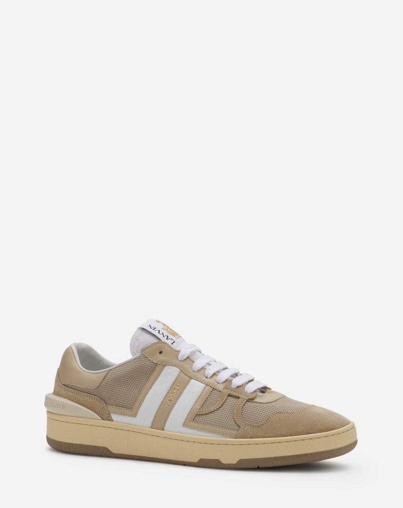 Lanvin Mesh Clay Sneakers Sneakers Herr Beige Vita | VU70-0190P5