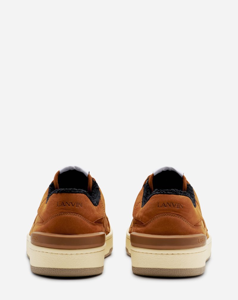 Lanvin Nubuck Clay Sneakers Sneakers Herr Svarta | GA57-8477V3
