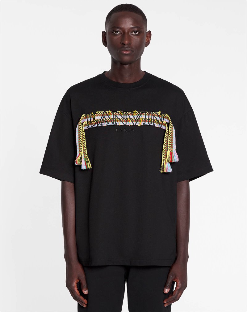 Lanvin Oversized Curb Lace T Shirts T-shirt Herr Vita | SM46-6976T6