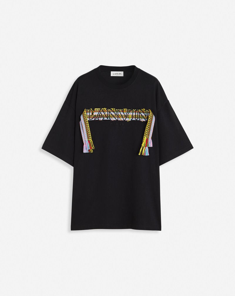 Lanvin Oversized Curb Lace T Shirts T-shirt Herr Vita | SM46-6976T6