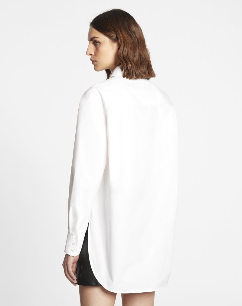 Lanvin Oversized Shirts Skjorta Dam Vita | JZ68-4008P2