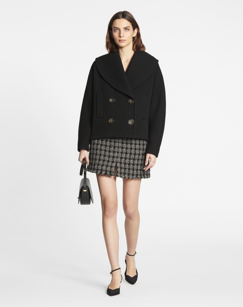 Lanvin Peacoat Rockar Dam Svarta | CY73-1743A1