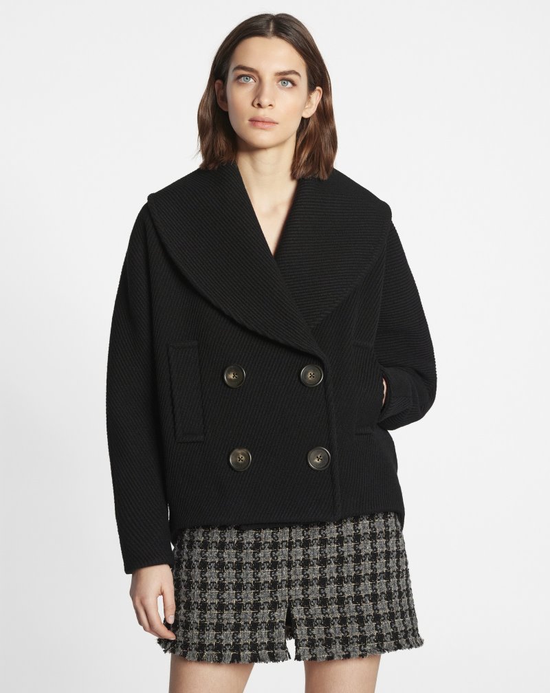 Lanvin Peacoat Rockar Dam Svarta | CY73-1743A1