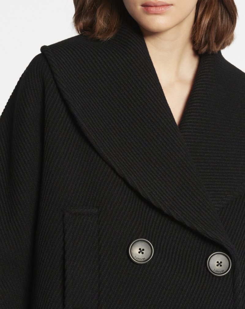 Lanvin Peacoat Rockar Dam Svarta | CY73-1743A1