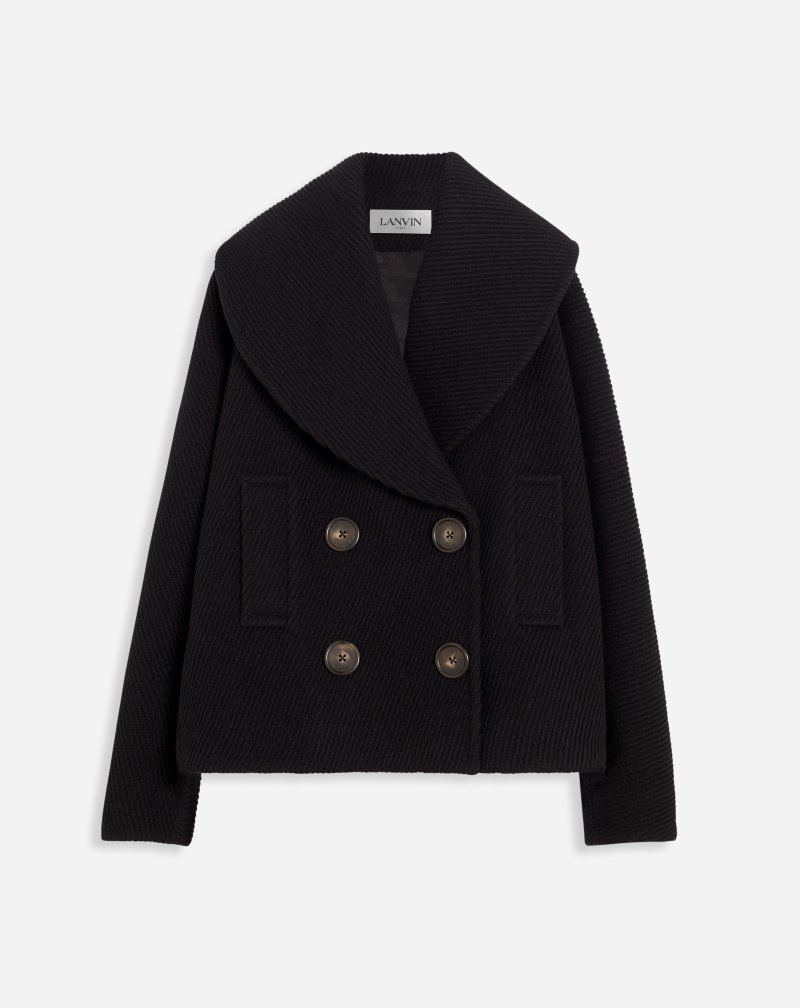 Lanvin Peacoat Rockar Dam Svarta | CY73-1743A1