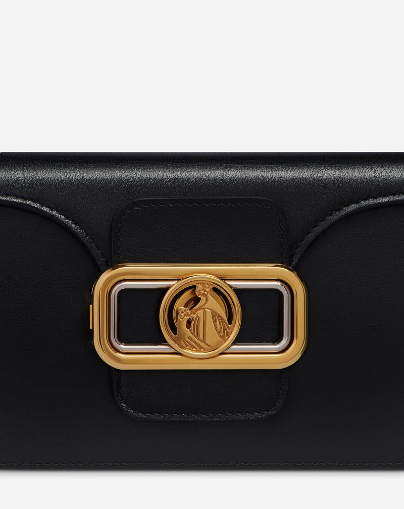 Lanvin Pencil Bag In Box Calf Väskor Dam Svarta | ZW47-4967A1