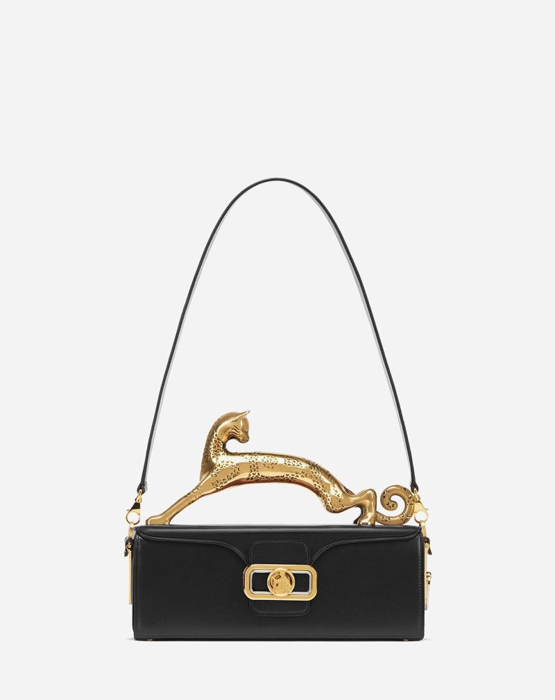 Lanvin Pencil Cat Bag In Box Calf Väskor Dam Svarta | ND35-6125C7
