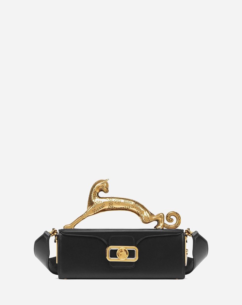 Lanvin Pencil Cat Bag In Box Calf Väskor Dam Svarta | ND35-6125C7