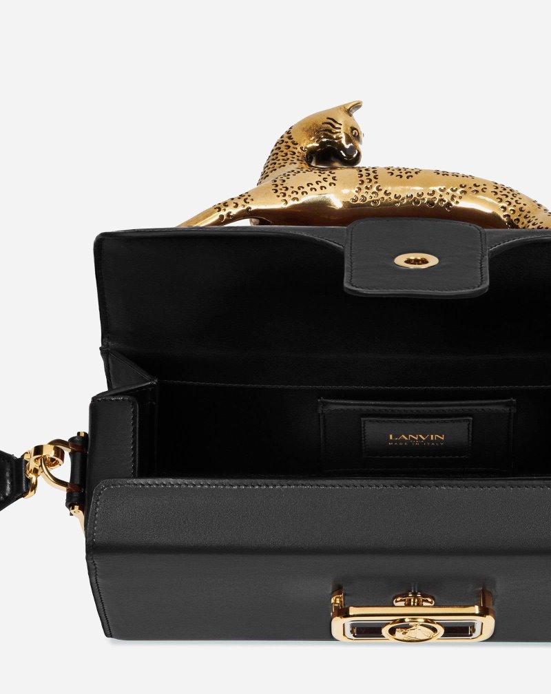 Lanvin Pencil Cat Bag In Box Calf Väskor Dam Svarta | ND35-6125C7