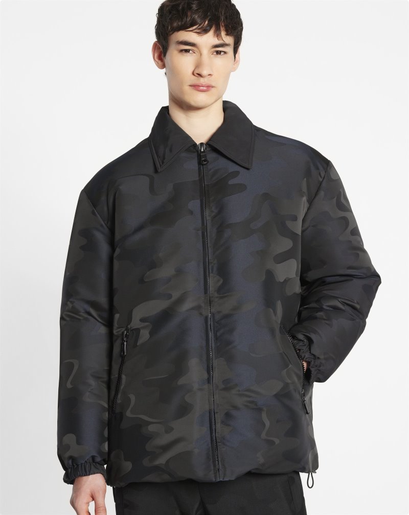 Lanvin Reversible Jacket Jackor Herr Marinblå Blå Bruna | VM66-1026R1