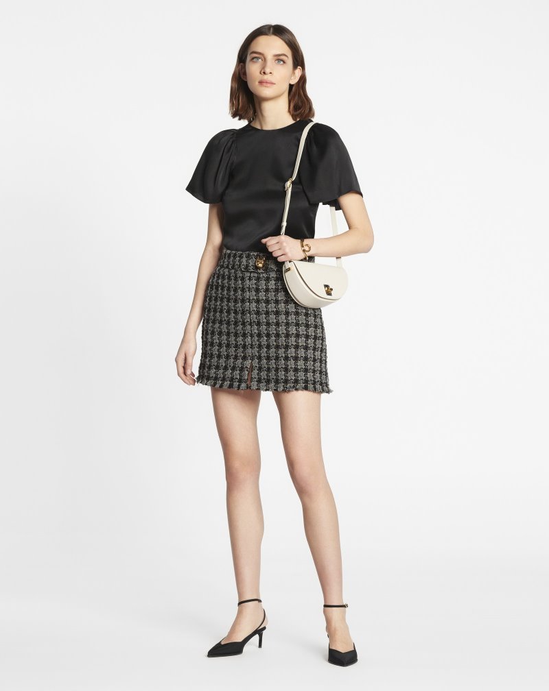 Lanvin Round Neck Top Blast Dam Svarta | VI09-2999B7