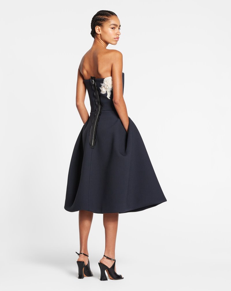 Lanvin Short Tribute Dress Klänning Dam Blå | AT87-2057G2
