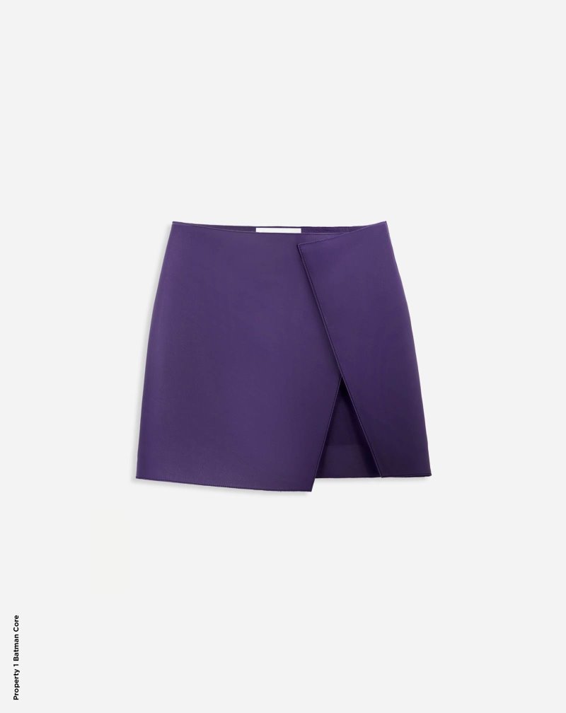 Lanvin Slit Mini Skirt Kjolar Dam Lila | CI16-9606U5