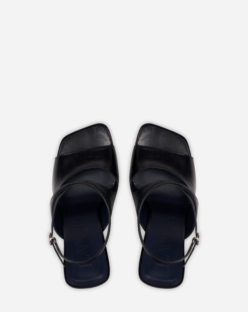 Lanvin Smile Sandals Sandaler Dam Svarta | CJ88-9998N9