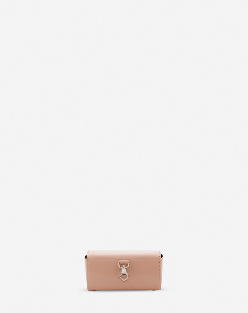 Lanvin Smooth Leather Pico Pencil Bag Väskor Dam Rosa | WZ71-3491N2