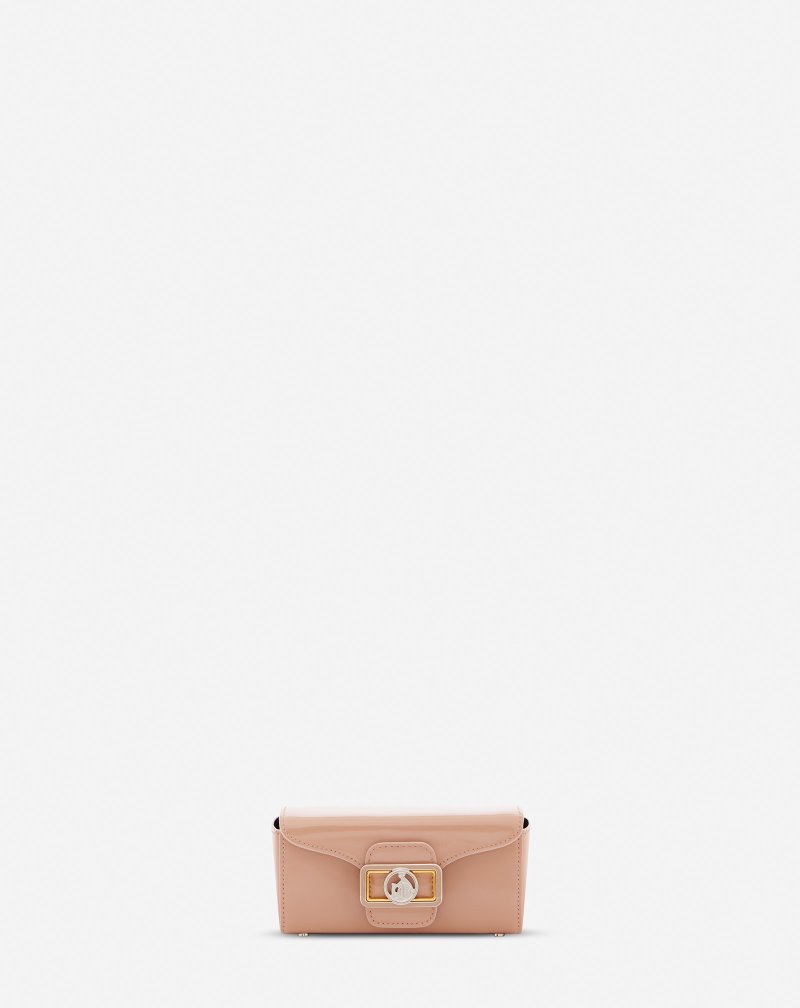 Lanvin Smooth Leather Pico Pencil Bag Väskor Dam Rosa | WZ71-3491N2