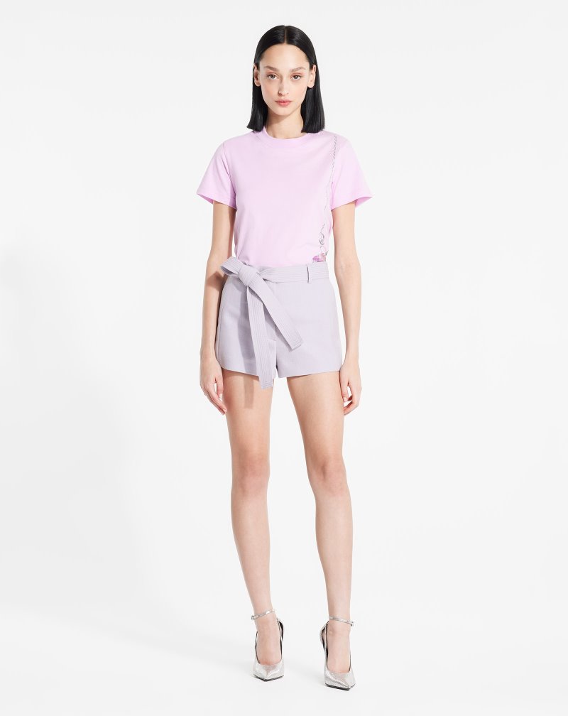 Lanvin Star X Judith Leiber T Shirts T-shirt Dam Rosa | ZP36-6096Y3