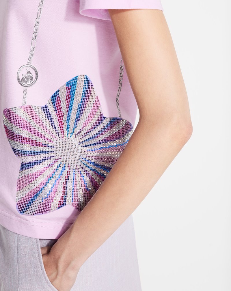 Lanvin Star X Judith Leiber T Shirts T-shirt Dam Rosa | ZP36-6096Y3
