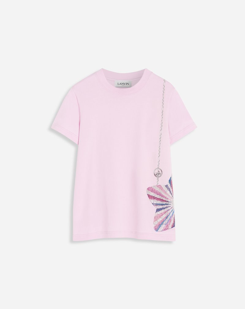 Lanvin Star X Judith Leiber T Shirts T-shirt Dam Rosa | ZP36-6096Y3
