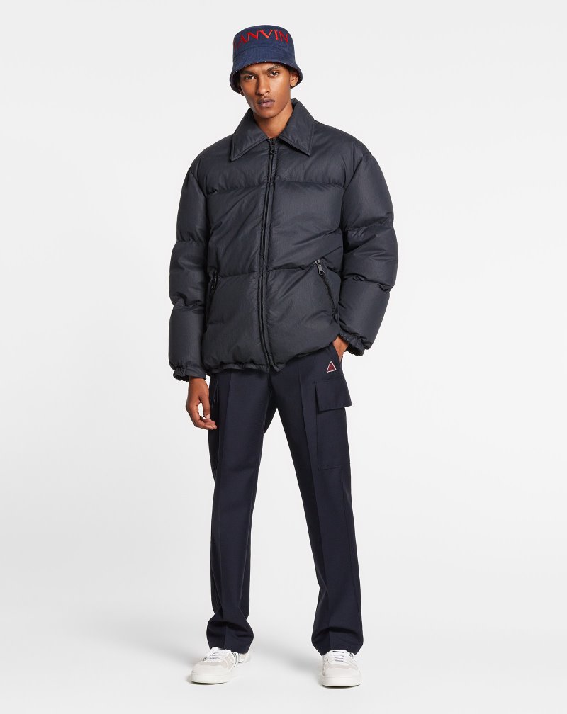 Lanvin Straight Cargo Pants Byxor Herr Blå | FX11-7621K0