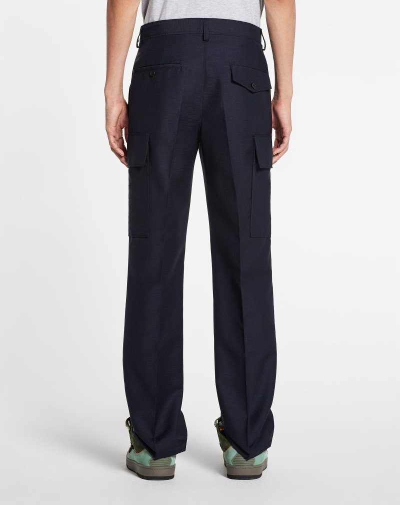 Lanvin Straight Cargo Pants Byxor Herr Blå | FX11-7621K0