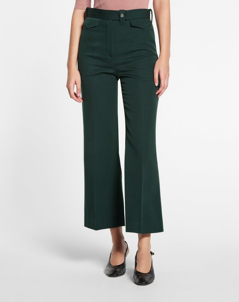 Lanvin Straight Pants Byxor Dam Gröna | EU31-2331U5