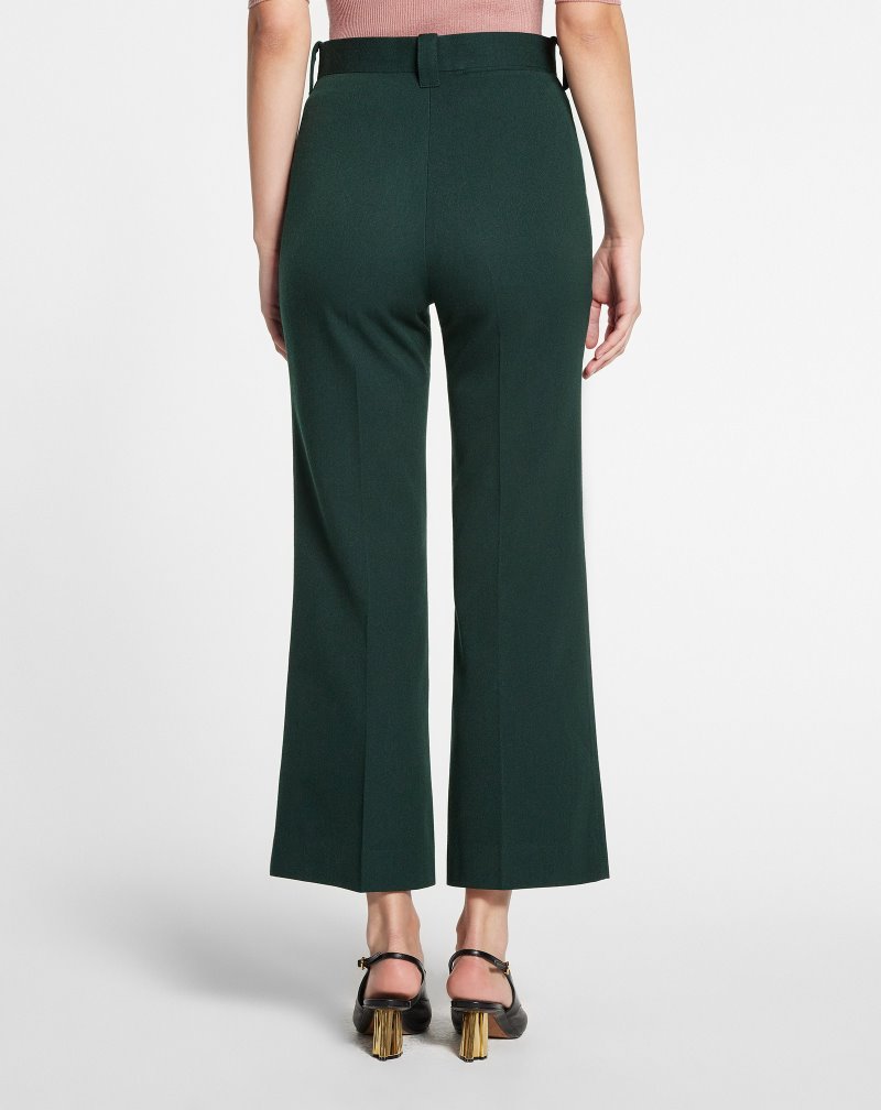 Lanvin Straight Pants Byxor Dam Gröna | EU31-2331U5