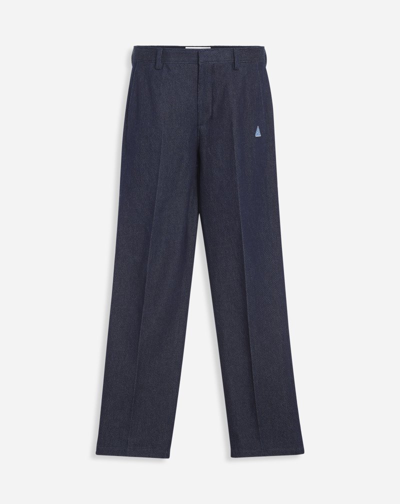 Lanvin Straight Pants Byxor Herr Blå | CX96-5616A0