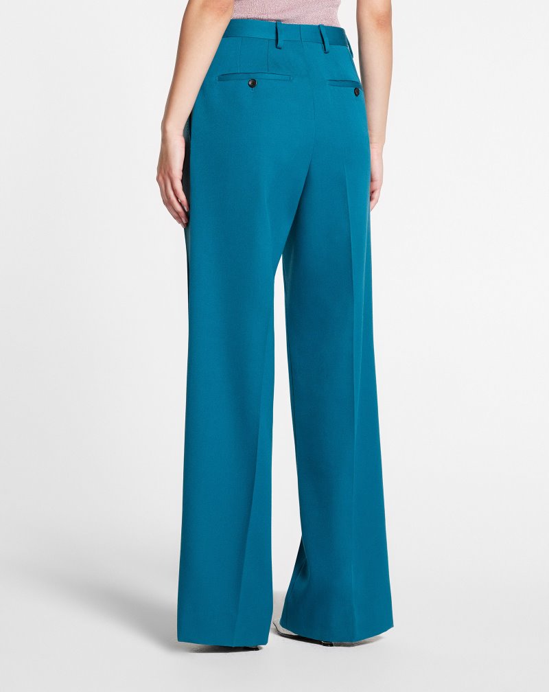 Lanvin Straight Tailored Pants Byxor Dam Blå | JT62-0222L6