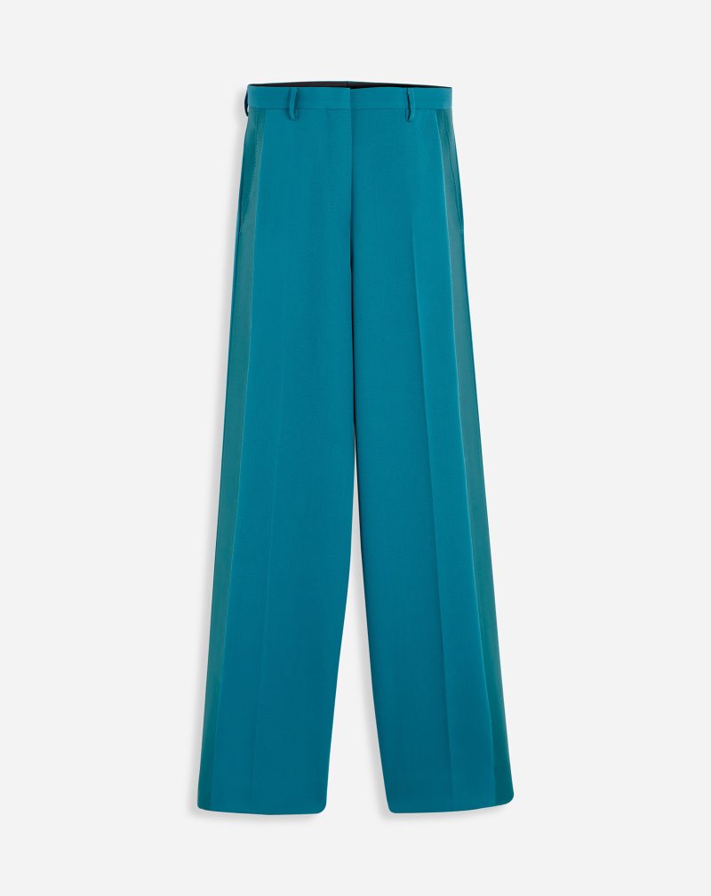 Lanvin Straight Tailored Pants Byxor Dam Blå | JT62-0222L6