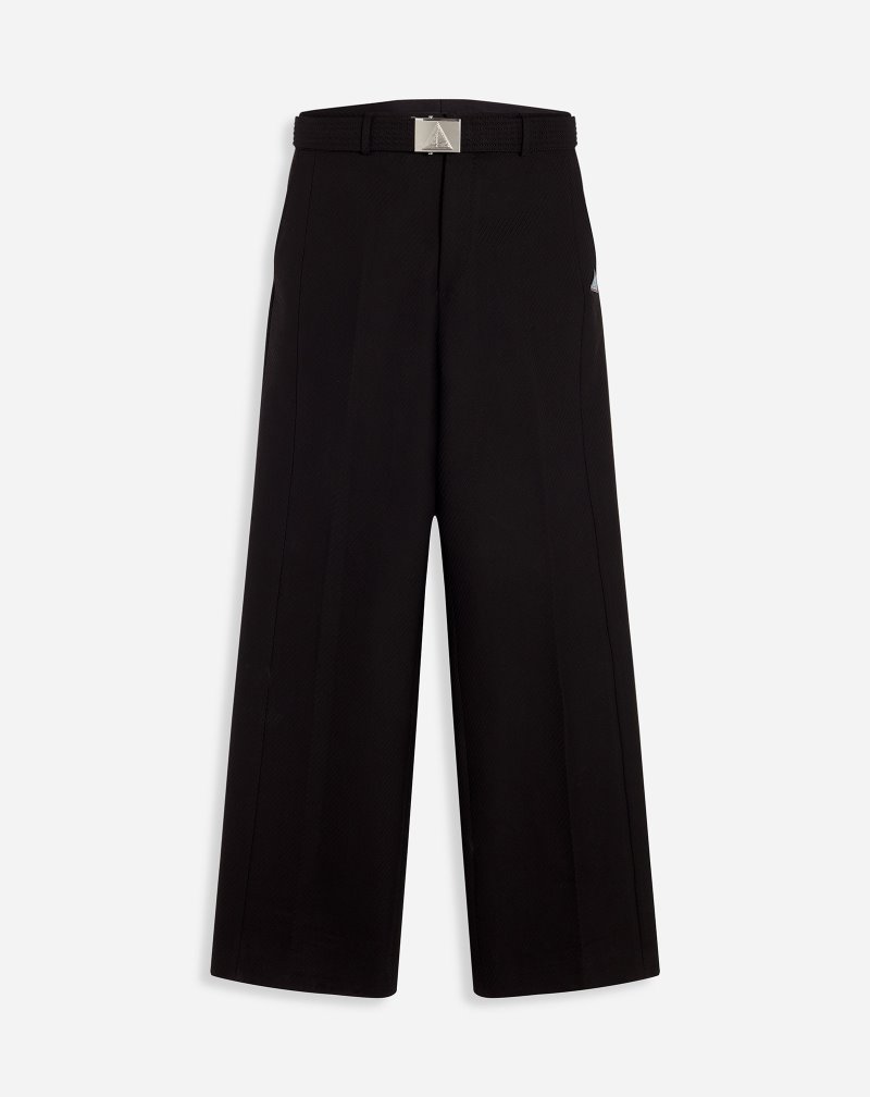 Lanvin Structured Pants With Belt Byxor Herr Svarta | ZD77-3517M0