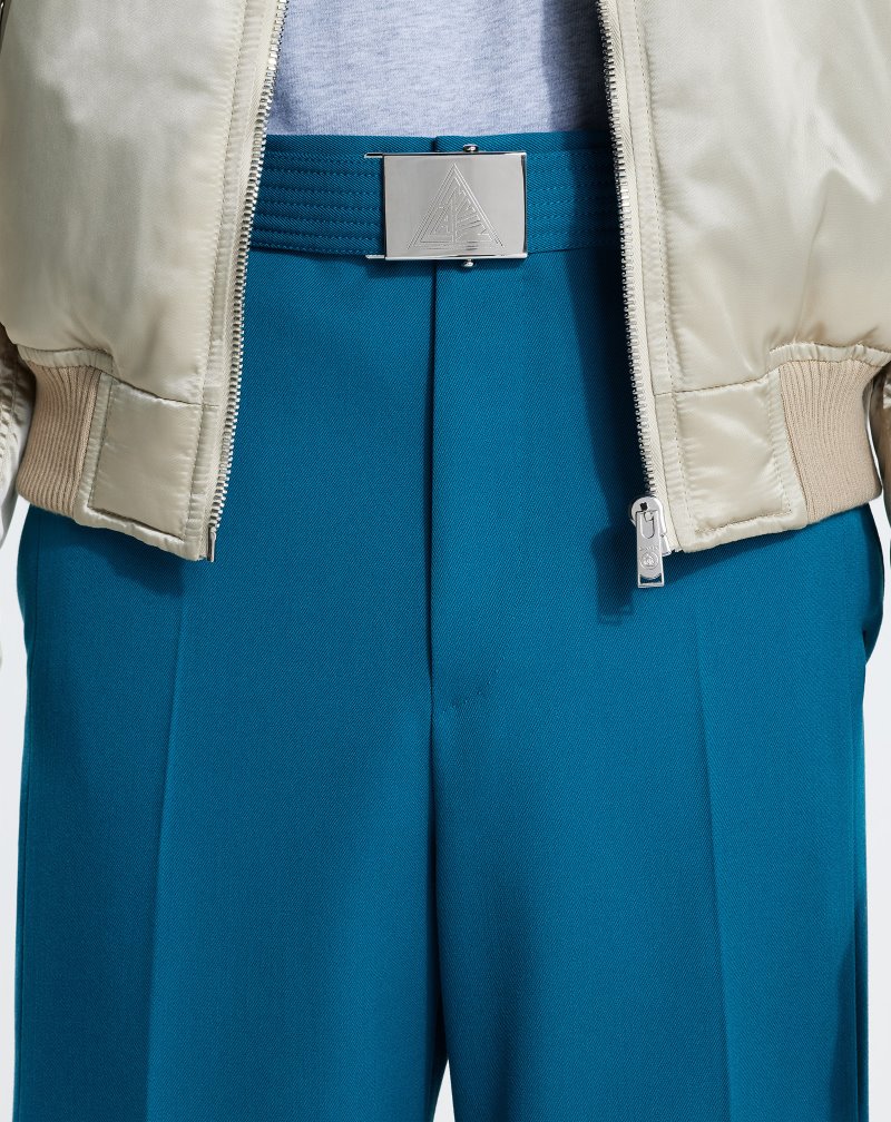 Lanvin Structured Wide-leg Pants Byxor Herr Blå | XV01-2311D0