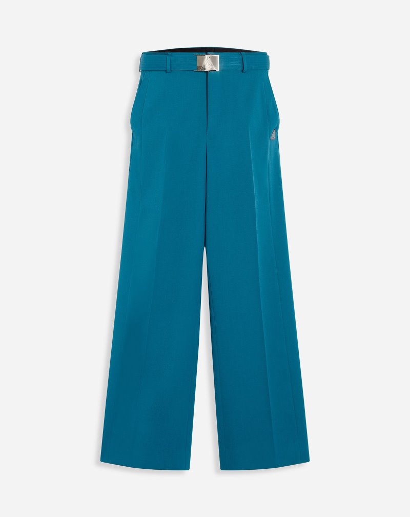 Lanvin Structured Wide-leg Pants Byxor Herr Blå | XV01-2311D0