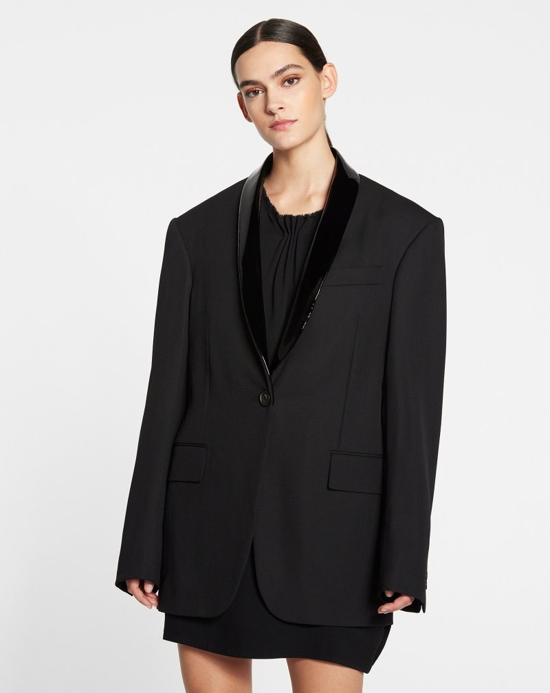 Lanvin Tailored Jacket Jackor Dam Svarta | AD47-2127S3