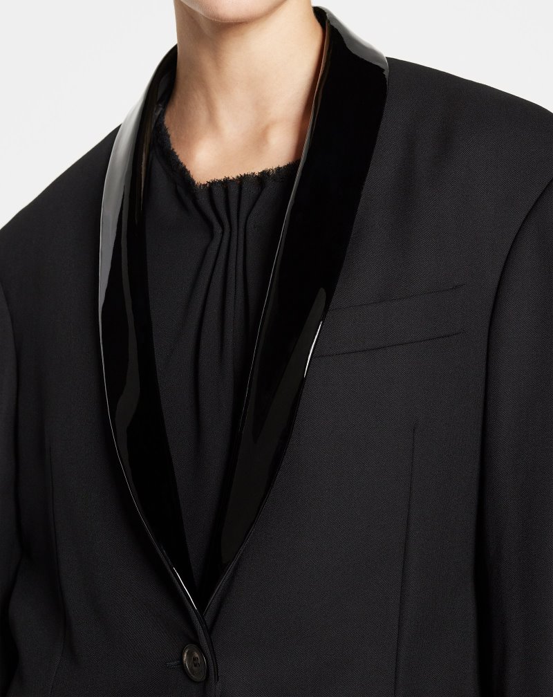 Lanvin Tailored Jacket Jackor Dam Svarta | AD47-2127S3