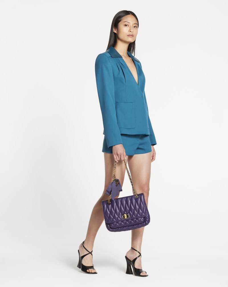 Lanvin Tailored Shorts Shorts Dam Blå | SF42-6512P4
