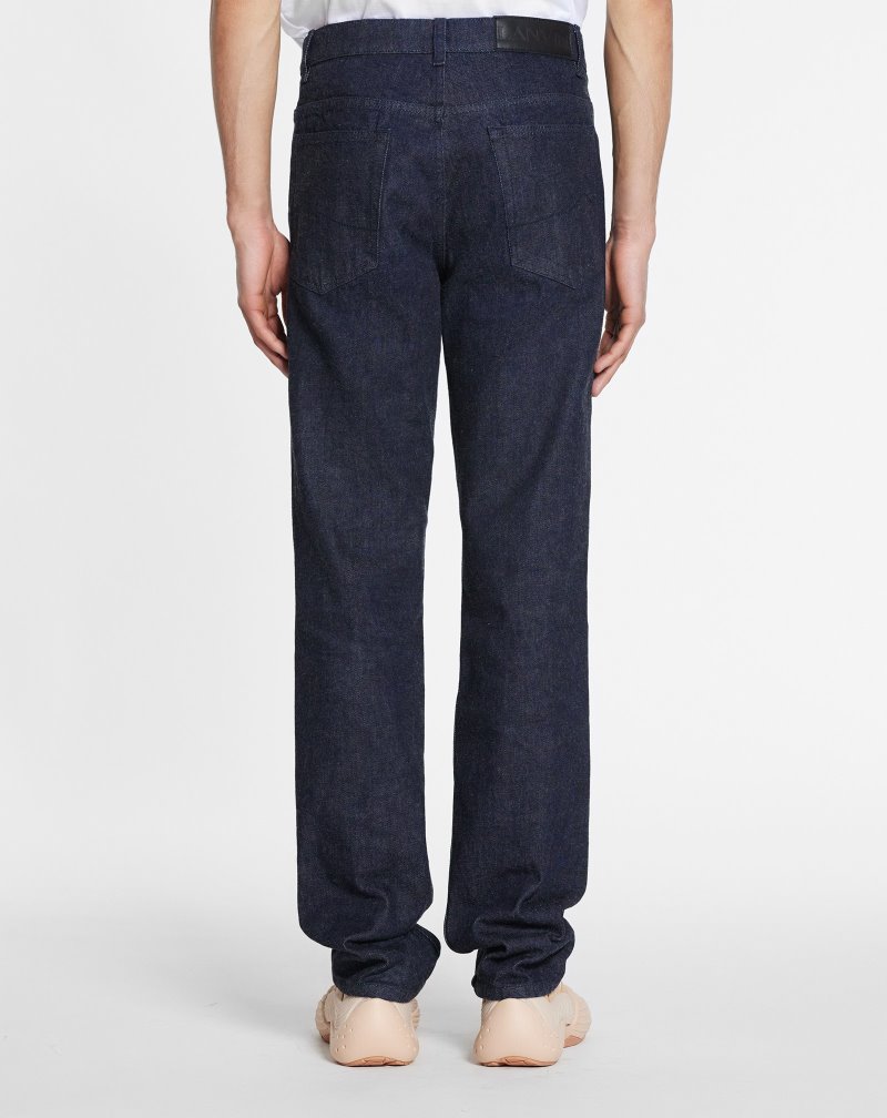 Lanvin Tapered Jeans Jeans Herr Marinblå Blå | QZ56-0856K2