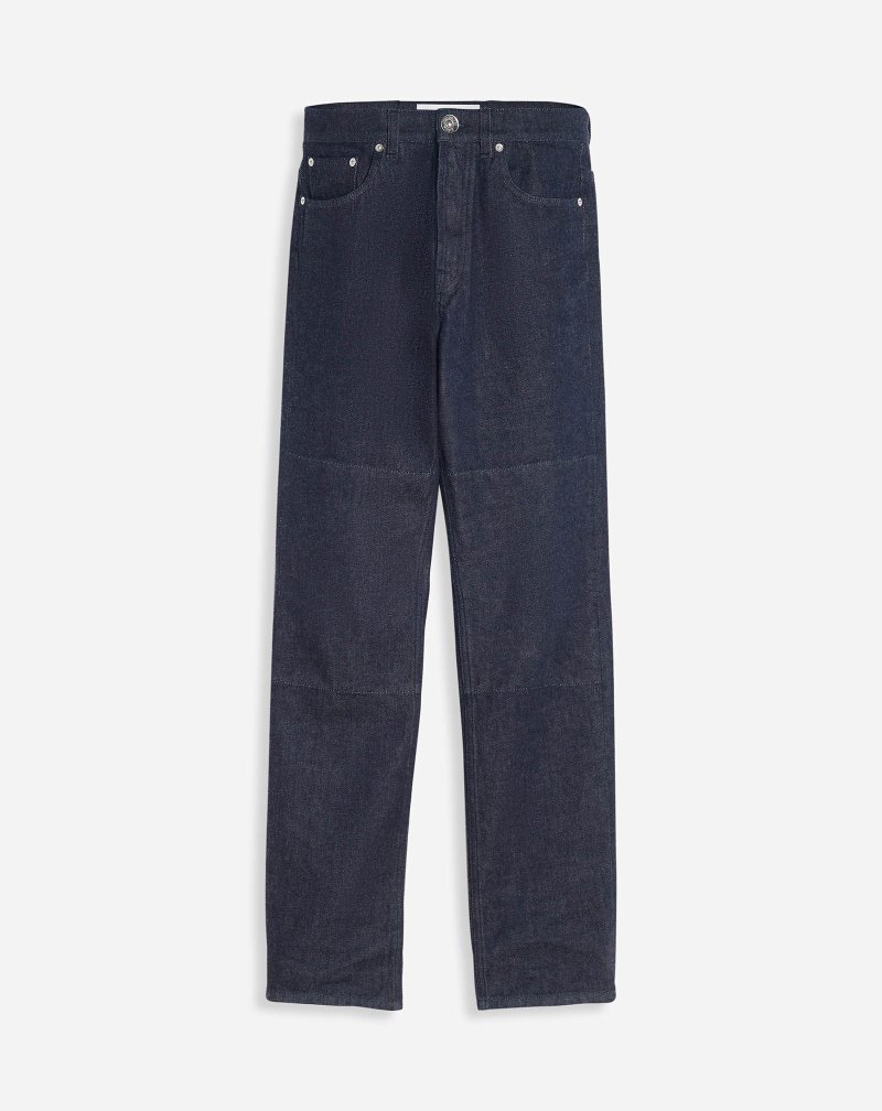 Lanvin Tapered Jeans Jeans Herr Marinblå Blå | QZ56-0856K2